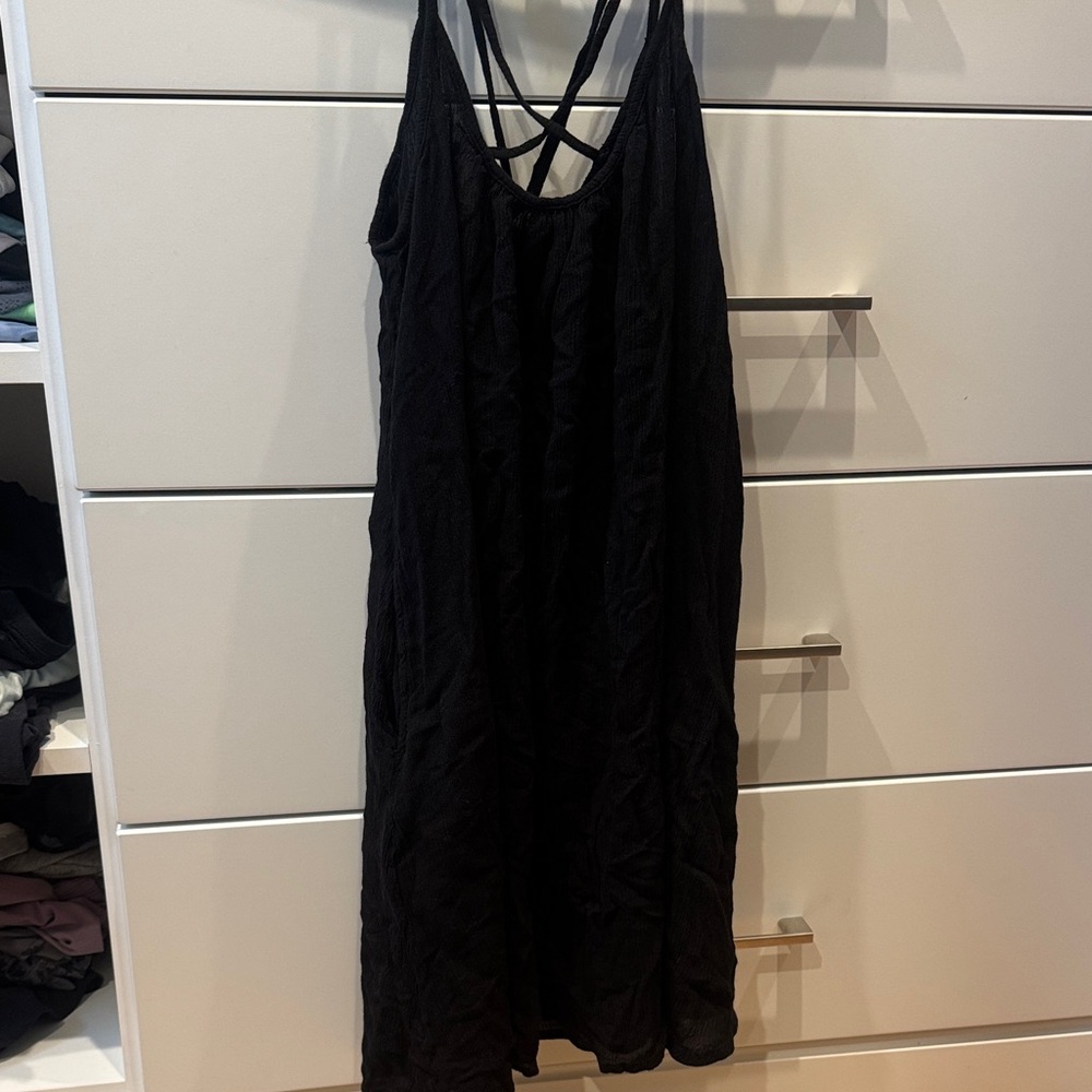 Black Strappy cover up Dress